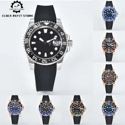 Men's Mechanical Watch NH35 and NH36 Movement Sapphire Mirror 316L Stainless Steel Case Rubber Strap Casual Sport Watch