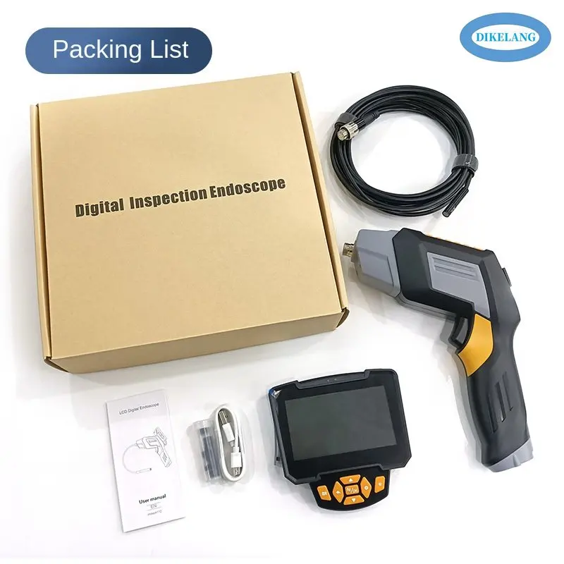 New Industrial Portable Waterproof Pipe Inspection Endoscope with HD Screen