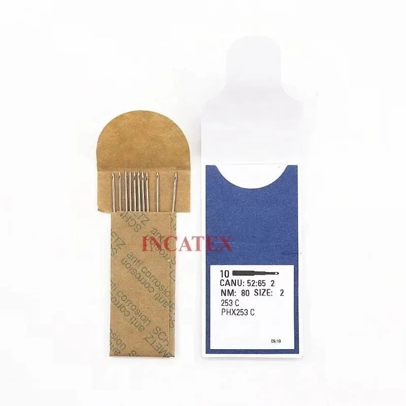 

10 pcs Schmeichel Chain Embroidery Needles 253 C PHX253 C Nm 110/18 120/19 130/21 Tajima China Embroidery Machine