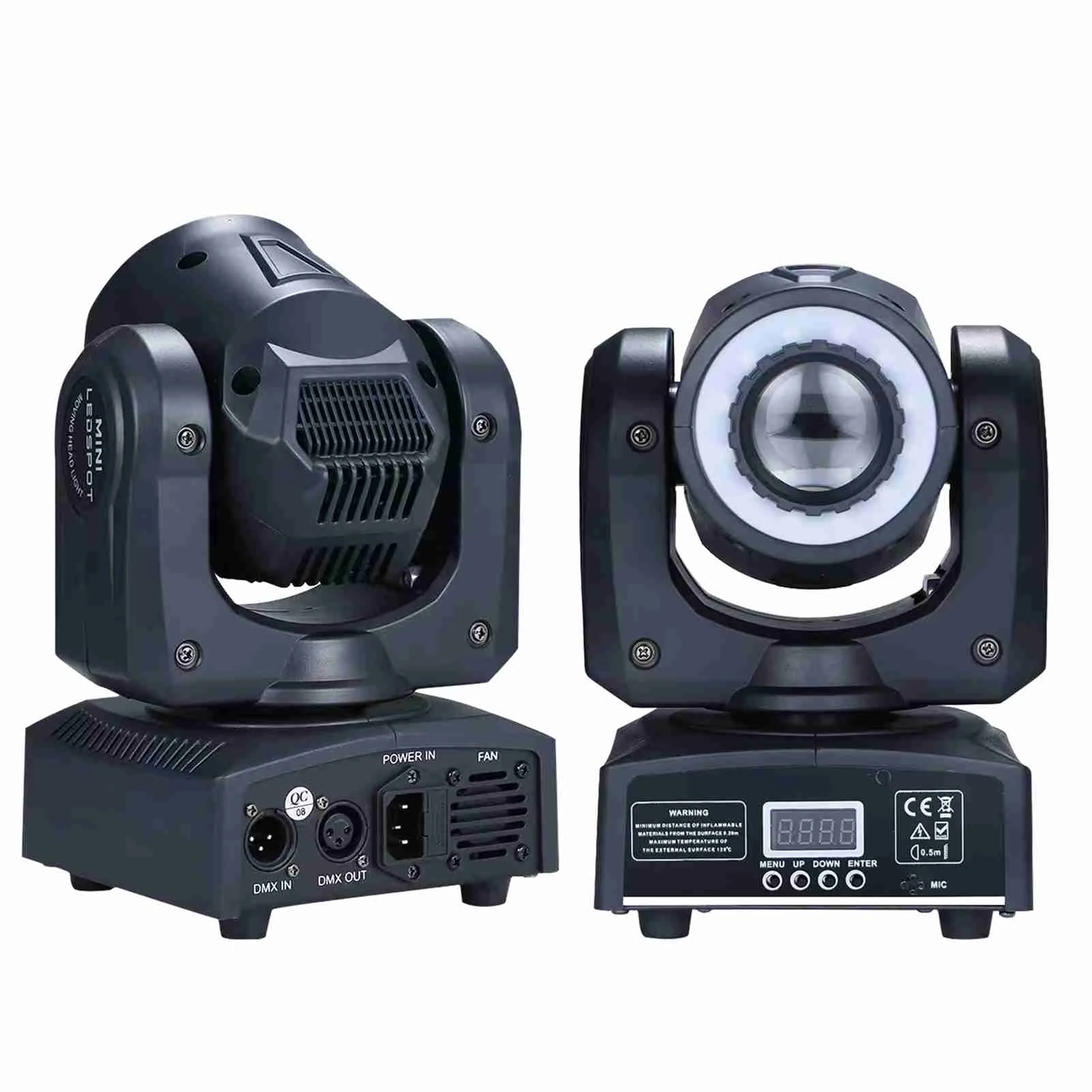 Aoresac 60 واط LED ضوء الرأس المتحرك 8 ألوان 8 أنماط أضواء DJ الأضواء DMX512 مع التحكم المنشط الصوتي إضاءة المسرح fo