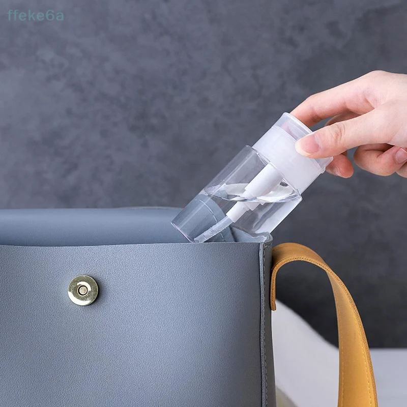 Dispensador de bomba vazia recarregável com tampa, 150ml, limpador de manicure, removedor de maquiagem, recipiente, garrafa de imprensa