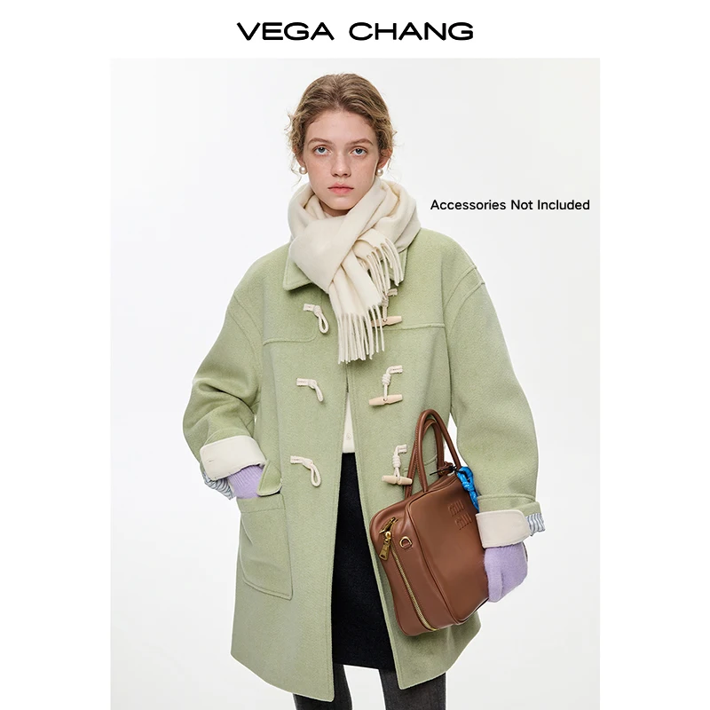 

Vega Chang New Winter Women's Imitation Cashmere Single-Sided Woolen Coat with a Preppy Style and Versatile Design [Excluding Accessories]