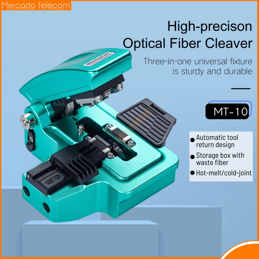 One-step High Precision Fiber Cleaver MT-10 For Single&12-fiber Ribbon Fiber Optic Cutting Machine With 24 Cleaving Points FTTH