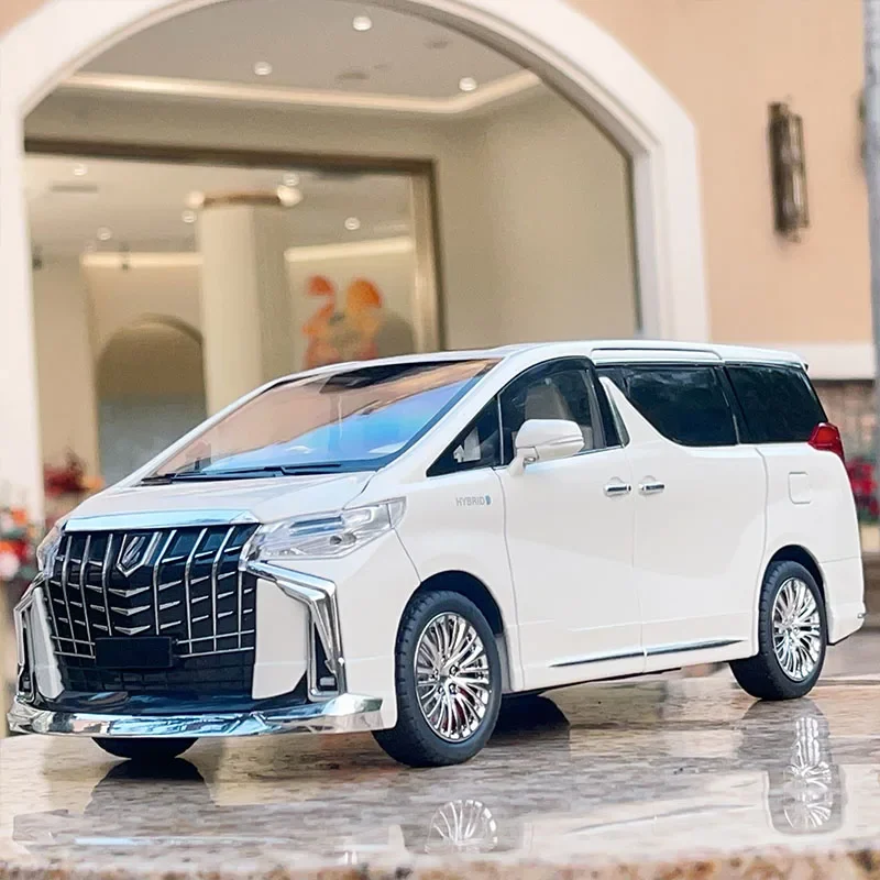 1:18 Lexus LM300 Toyota Alphard Simulation Business Vehicle Alloy Model Sound and Light Collection Ornament Kids Toy