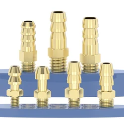 Brass RC Boat Water Cooling Nipple - M3/M4/M5/M6 Thread Dual Bayonet Fuel Nozzle for Methanol/Gas-oline Marine Models