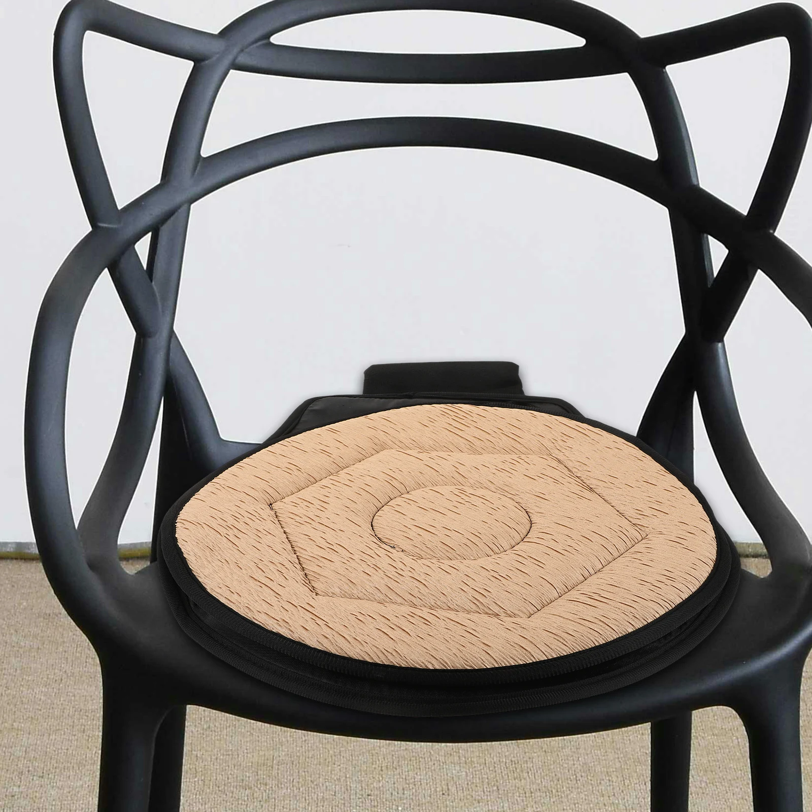 

Rotating Car Seat Cushion Breathable for Swivel Rotational Office Chair Spinning Sandwich Mesh Auto