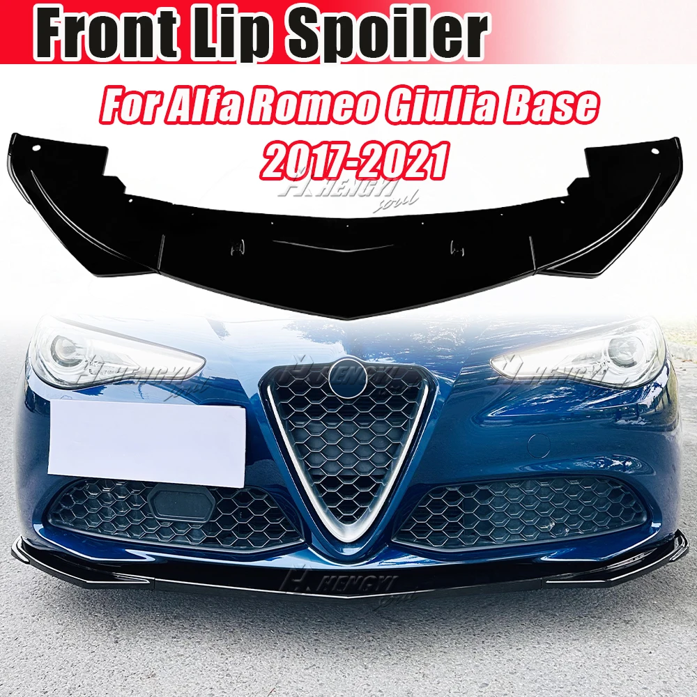 

1 Set Front Bumper For Alfa Romeo Giulia Standard 2016-2021 Diffuser Spoiler Lip Splitter Guard Deflector Body Kit Cover Tuning