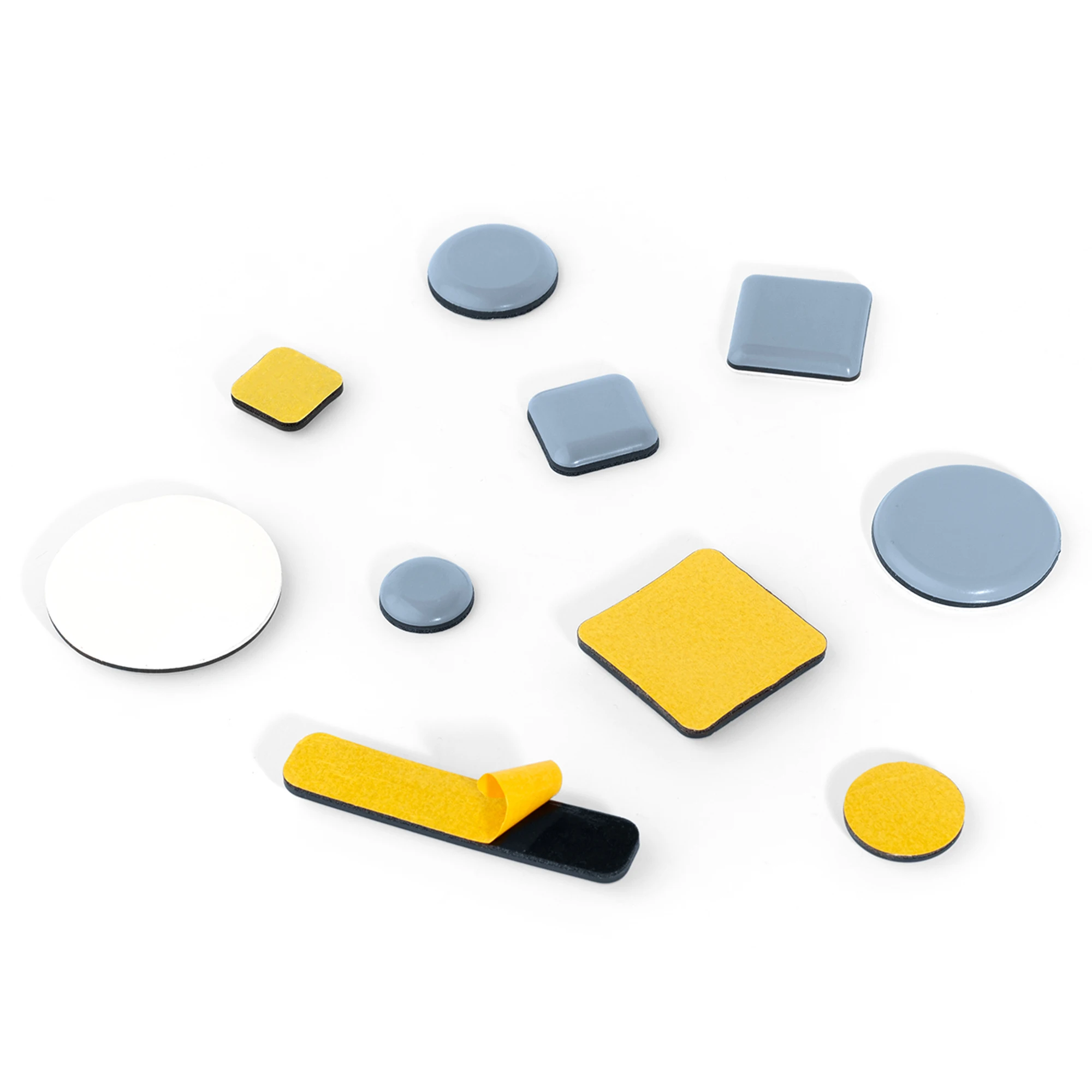 20PCS Glider Sliding Furniture Feet Pads Round Square Rectangular PTFE Teflon Adhesive Sliders Mover Pad for Chair Table image 3