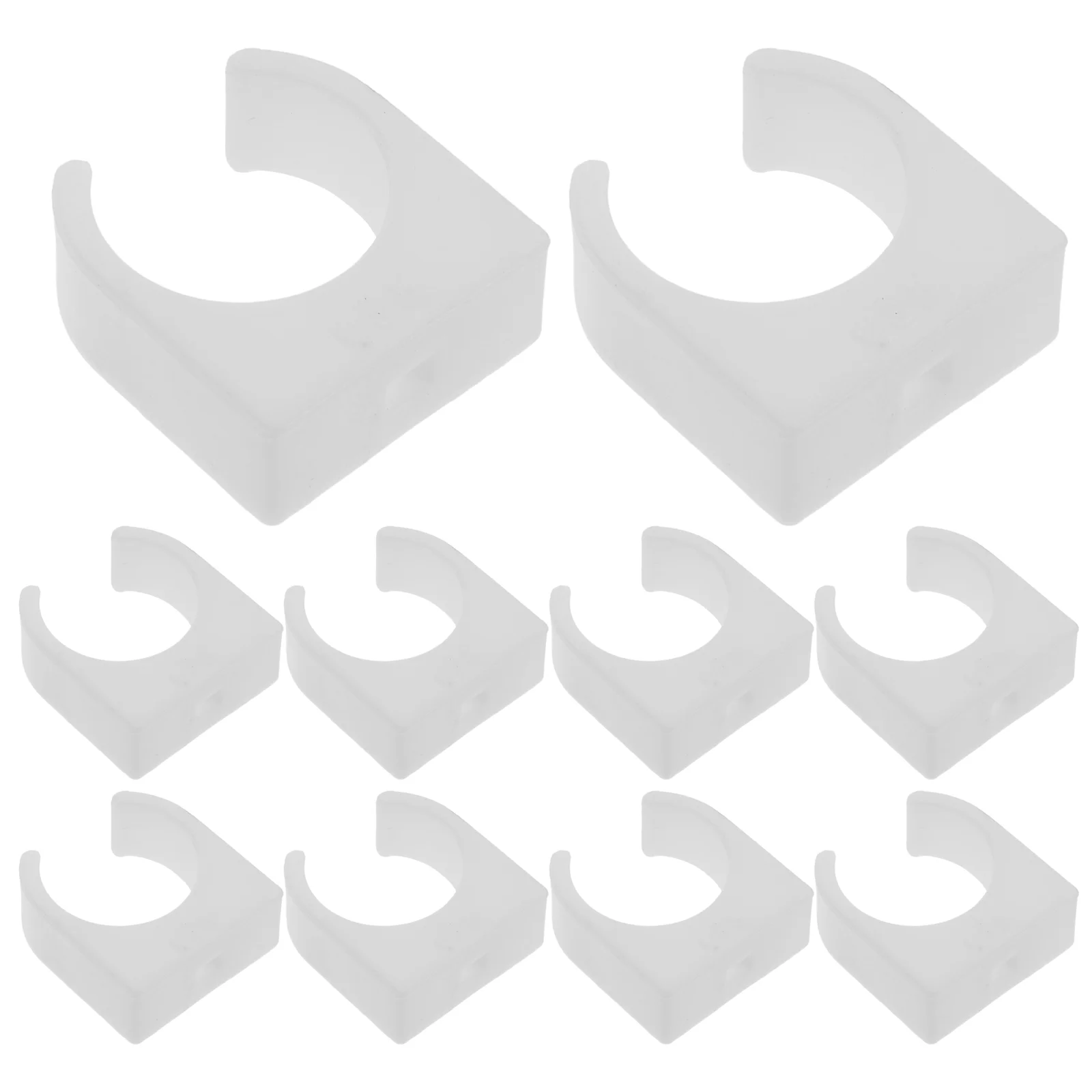

10 Pcs Motor Bracket Clips for Pipe Support Universal Brackets PVC Clamps Accessories Versatile Design Stable Base Adjustable