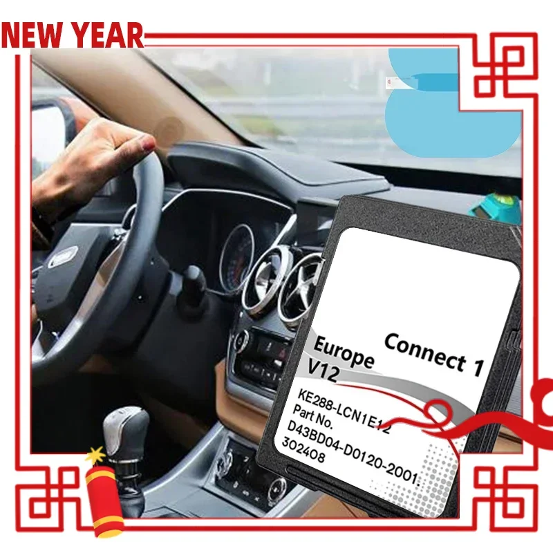 

8GB Connect 1 V12 Europe Map Version Navigation SD Card GPS for Nissan Car Leaf