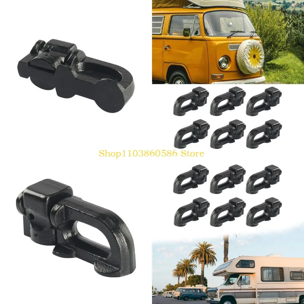 

242A Sliding Clamp Carbon Steel L Track Double Tie Down Fitting 110LBS