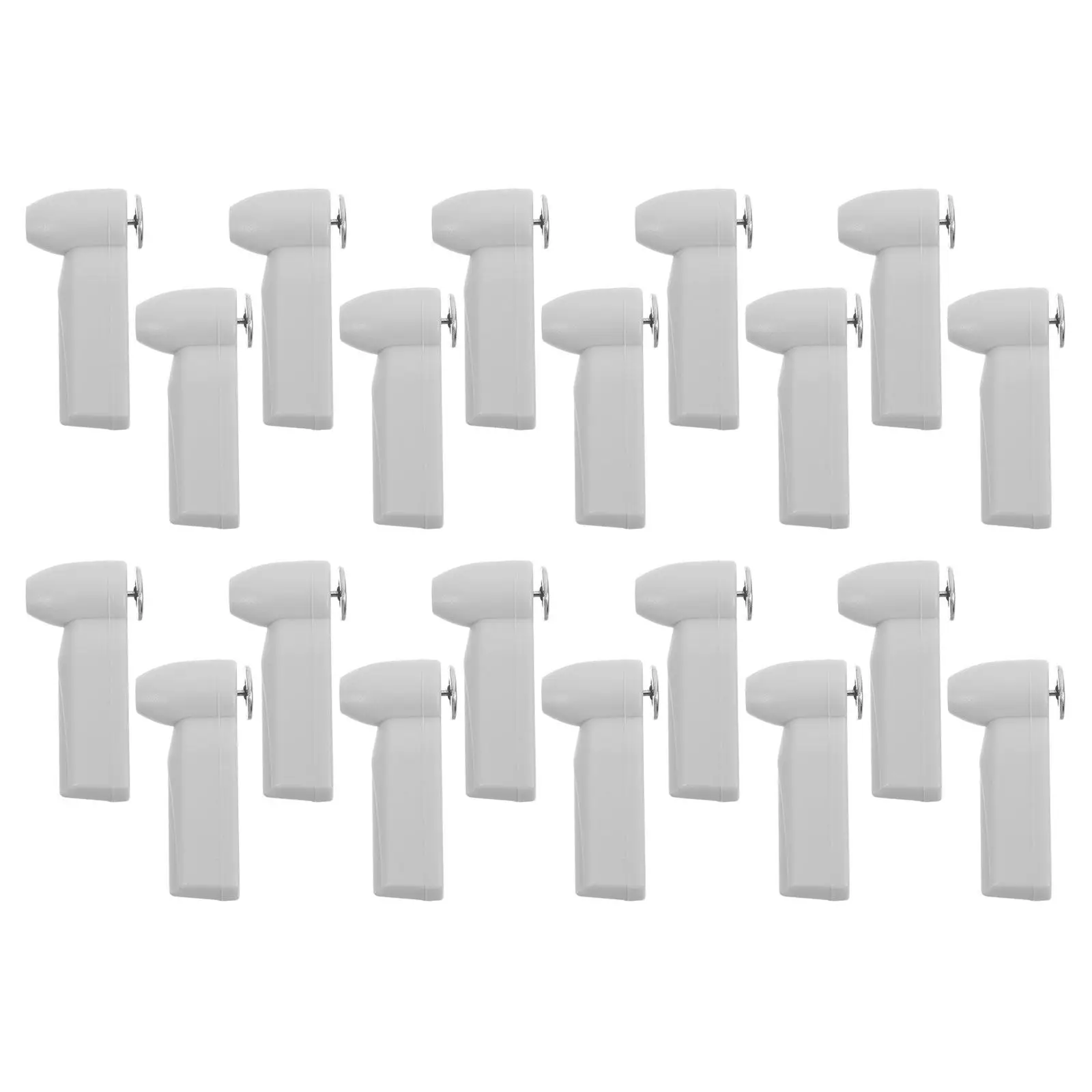 

40Pcs Sound Magnetic Hard Tags Light Gray Reusable Magnetic Lock Clothing Security Tags for Retail Apparel Shoes Hats
