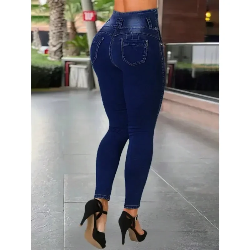 

‌High-Waisted Sculpting Skinny Pants - Elastic Tummy Control & Streamlined Leg Silhouette‌