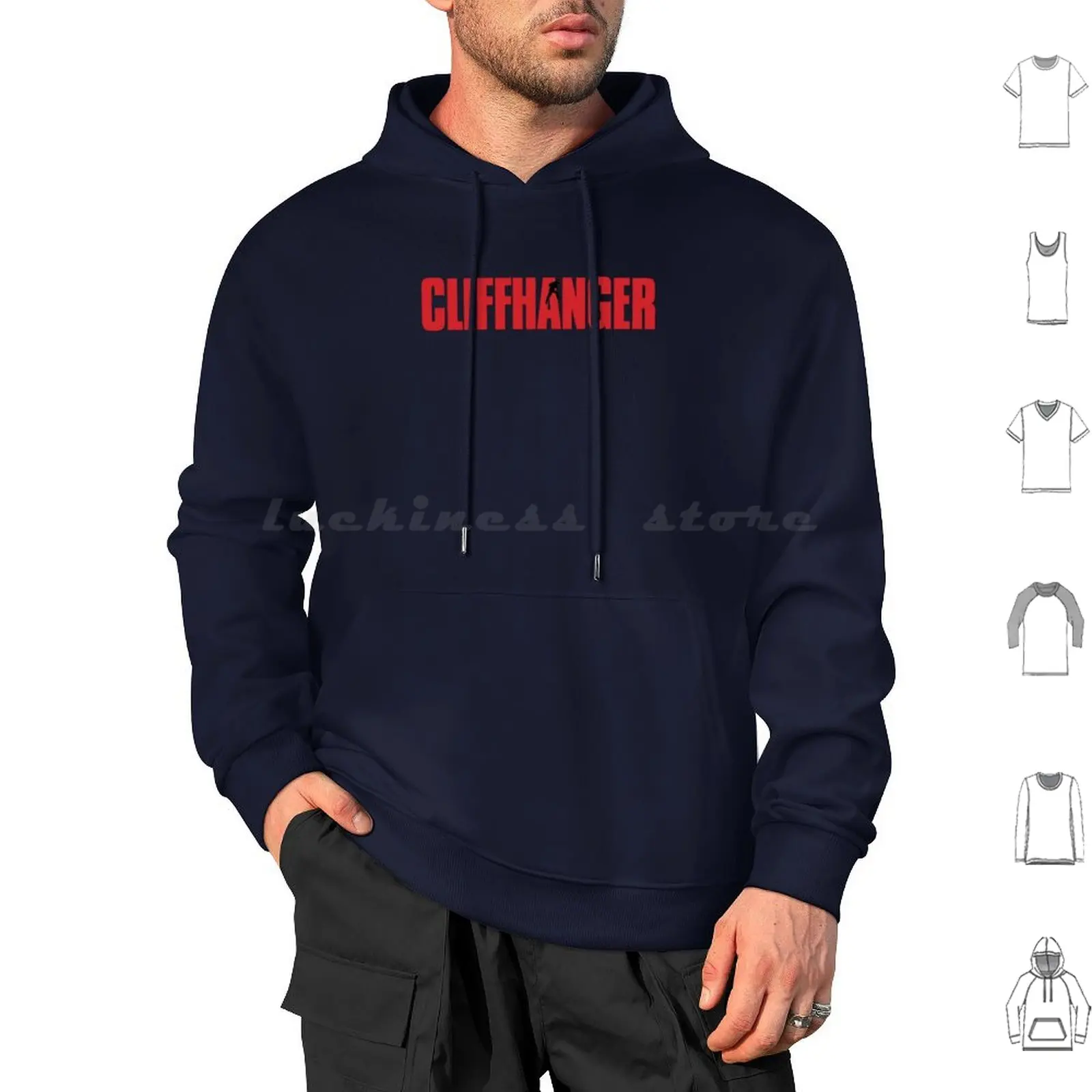 Cliffhanger Hoodie cotton Long Sleeve Cliffhhanger Hiking Adventure Moviefilm Mountain Cliff Camping Escalation