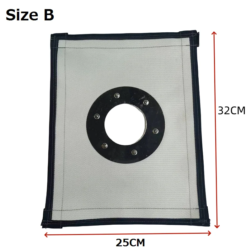 Tent Stove Jack Fireproof Cloth Tent Protective Cover Stove Hole Jack Chimney Pipe Anti-scalding Protection Ring 20*23cm/32*25cm