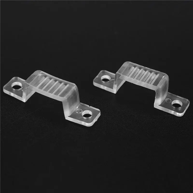 A98E-Led Light Strip Mounting Clip 5730 / 2835 / 5050 Mounting Holder Translucent Snap (Width 14Mm, 100 Pieces / Package)