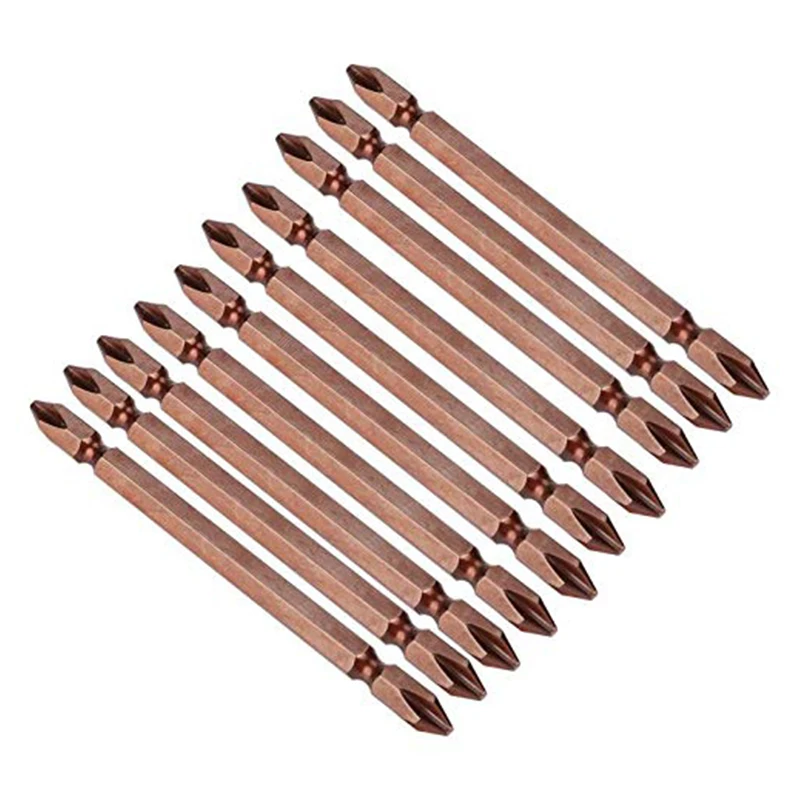 

Набор из 5 магнитных ударных двухсторонних крестовых бит 50PH2 для ручного инструмента, для разборки и сборки винтов