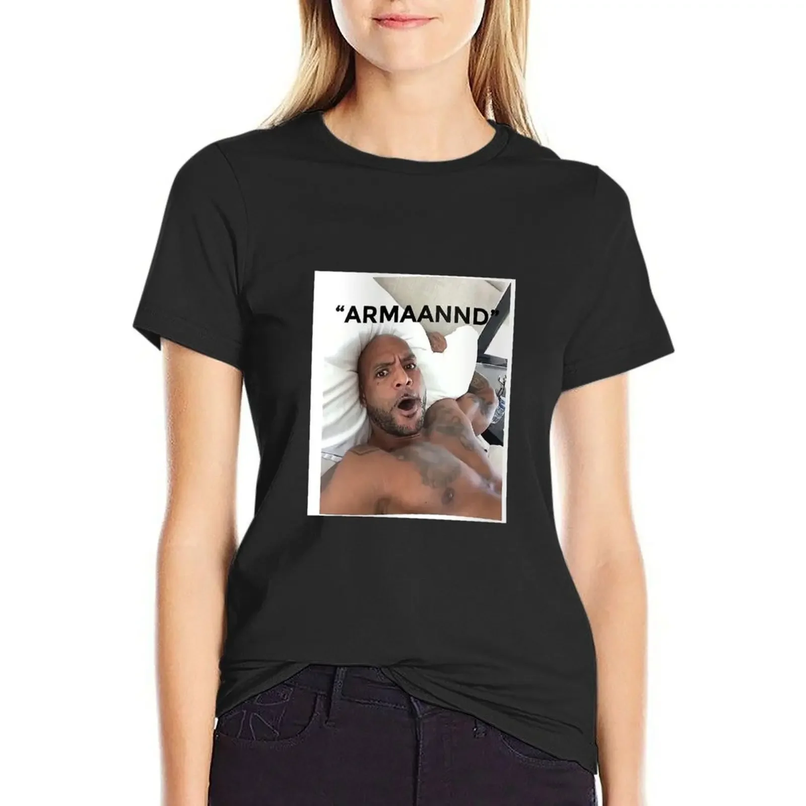 

ARMAND T-Shirt vintage summer top blacks graphics t-shirts for Women graphic tees funny