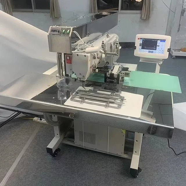 Automatic Shirt Placket Welt Setting Sewing Machine Laser Bag Opening Sewing Machine