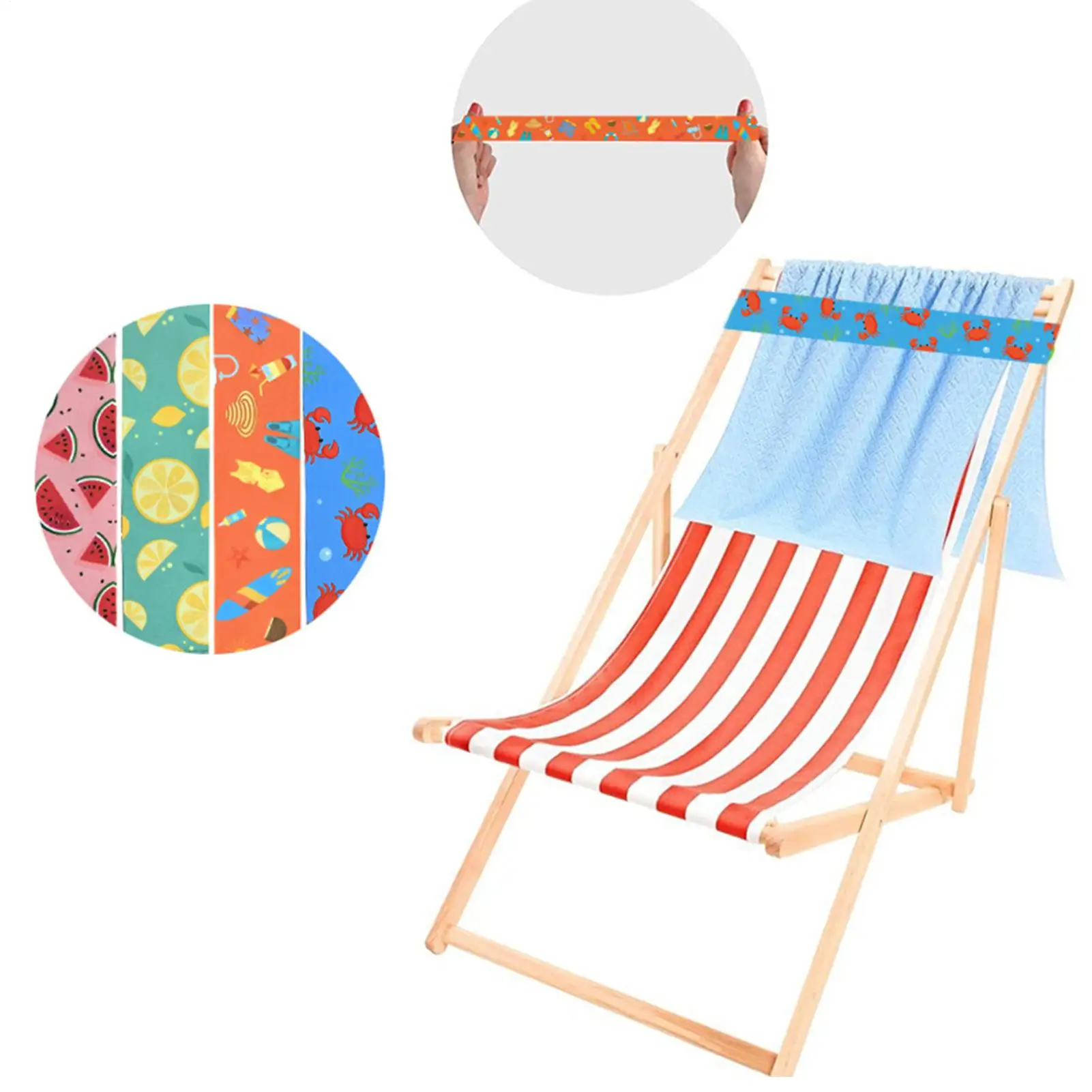

Towel Bands For Pool Chairs 8-pieces Elastic Holder Straps Cruise Chair Towel Holder For Beach Pool Camping Sunbathing Lounging