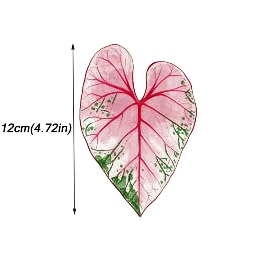 New Acrylic Green Leaf Coaster Irregular Shape Anti Slip Plant Leaf Cup Mat Easy to Clean Heat Insulation Cup Pad Desk Ornament view 6