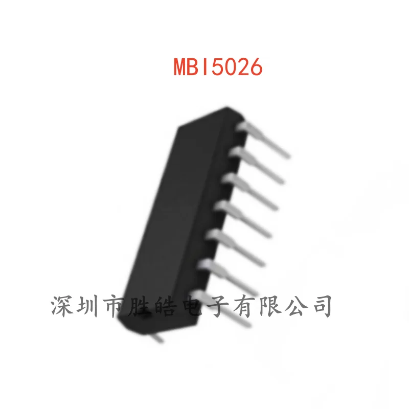 (5PCS)  NEW   MBI5026GN   MBI5026    LED Driver  Chip   Sixteen   Straight Into DIP-24   MBI5026   Integrated Circuit