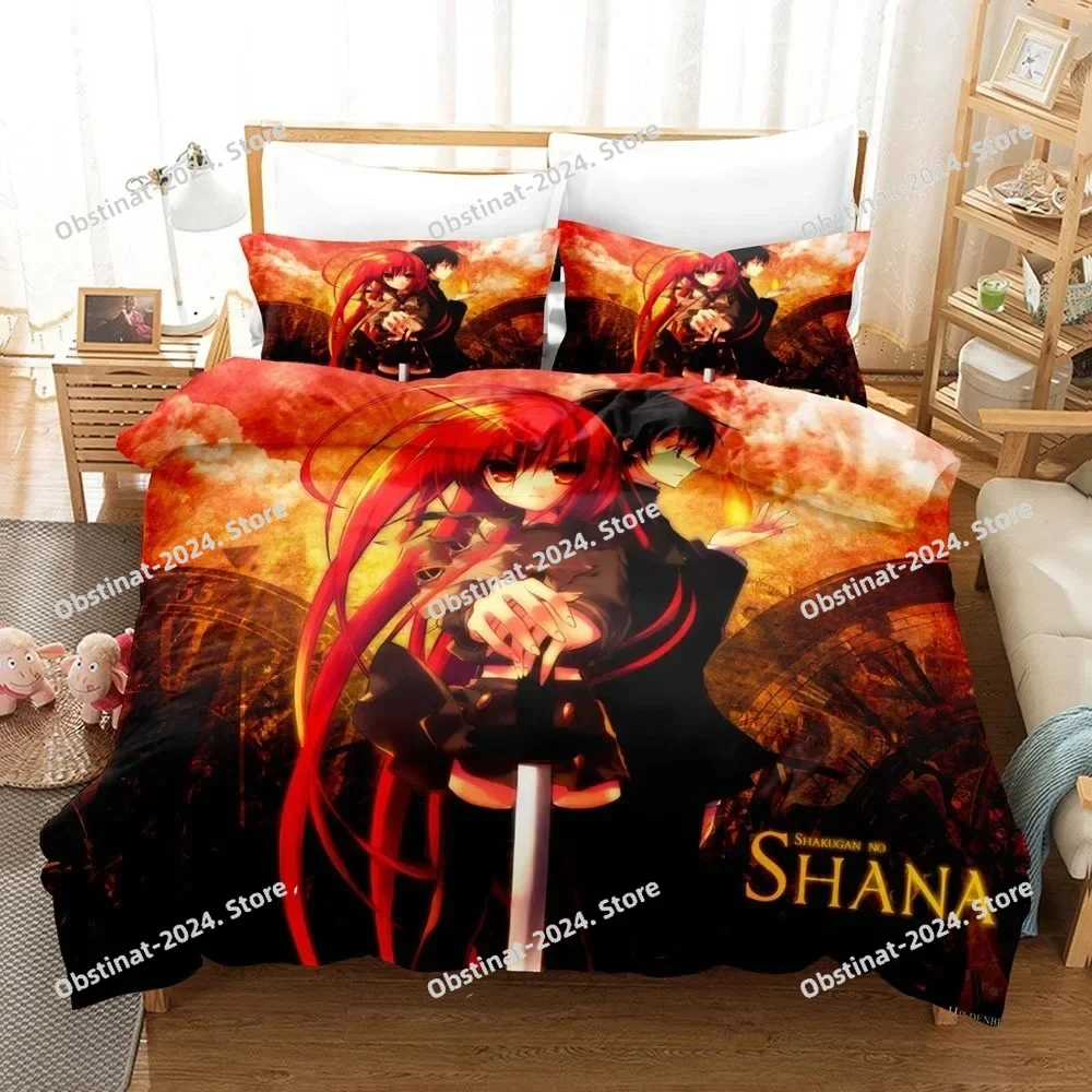 

Shakugan No Shana Bedding Set Anime Bed Linen Quilt Duvet Cover Sets Home Decor Single Queen King Size Gift Kawaii Girl Cartoon