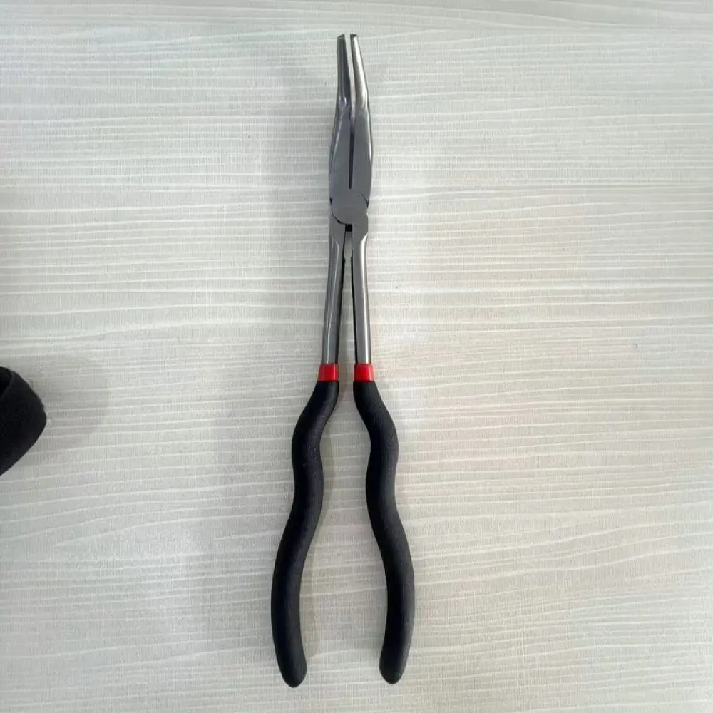 Long Reach Pliers Set Extended Handle Needle Nose Precision Hand Tools For Automotive Repair Mechanics Tight Access