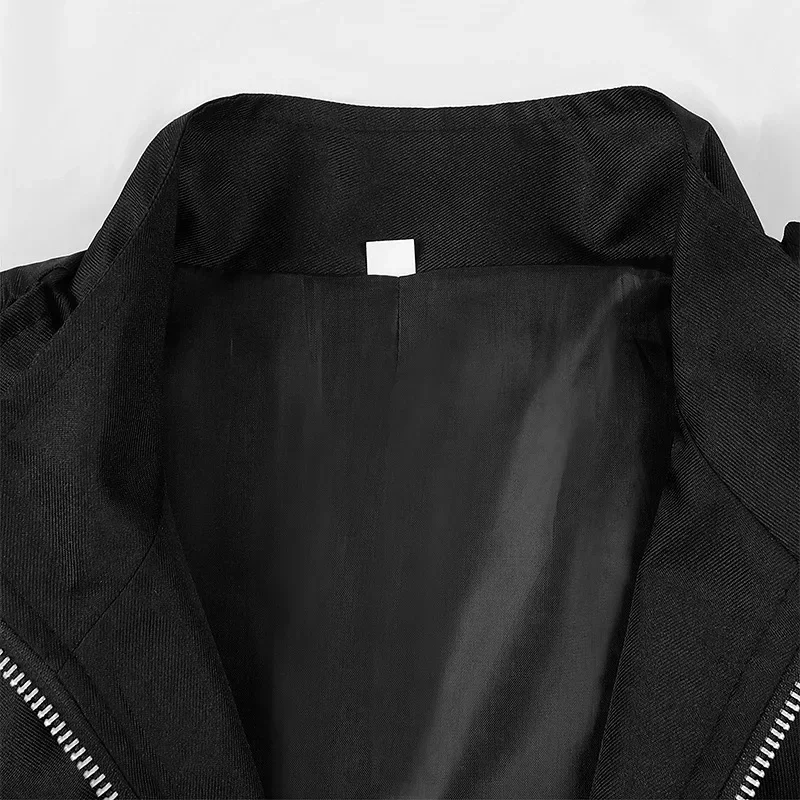 Men's Medieval Vintage Clothing Mid Length Punk Vintage Tuxedo Halloween Medieval Cosplay Stand Collar Jacket New Men's Dress