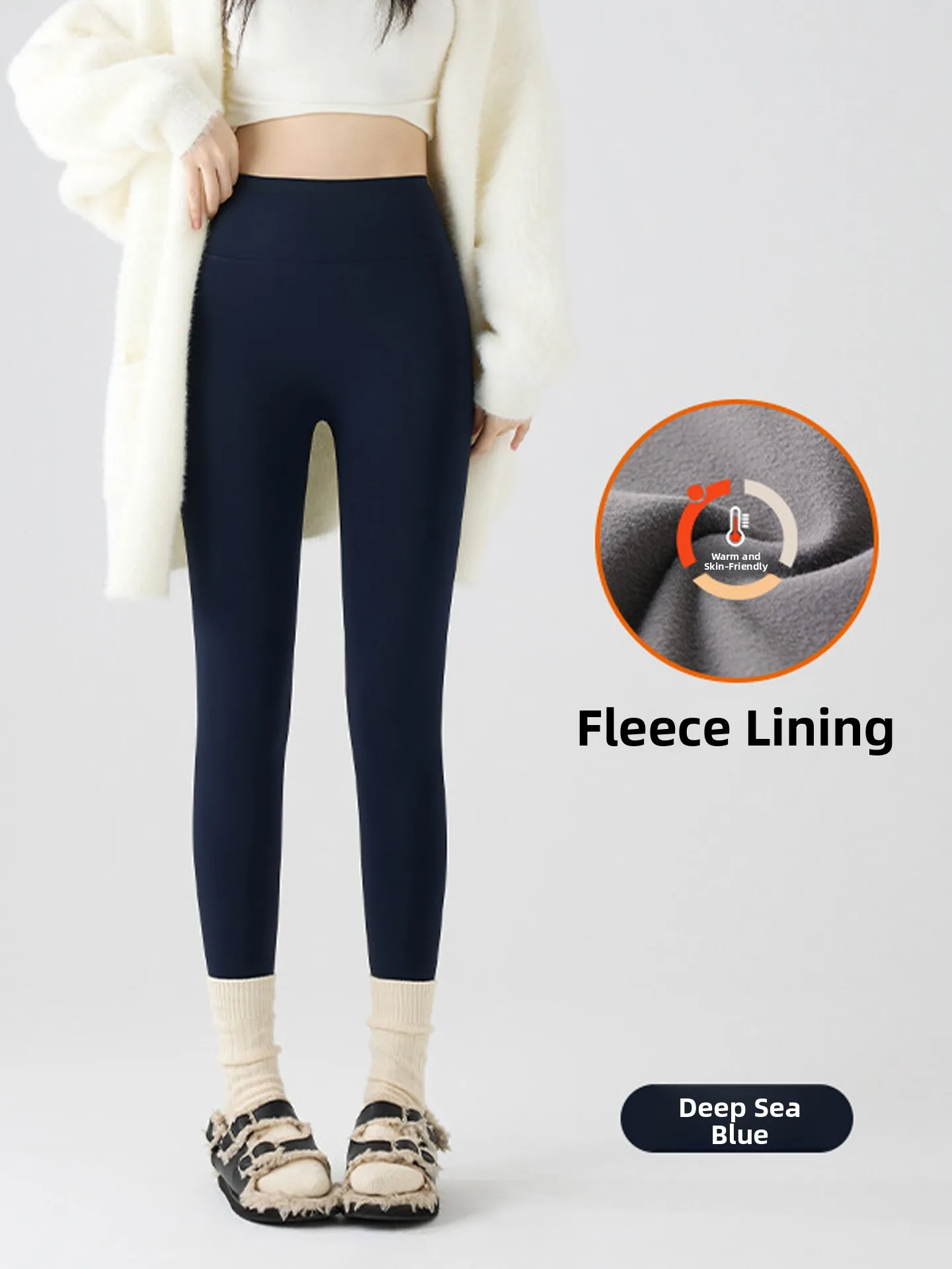 

Deep Blue Fce Lined Yoga Pants Women's Outerwear Autumn Winter Thiening Slimming Tightening Abdomen ing Hip arksk...