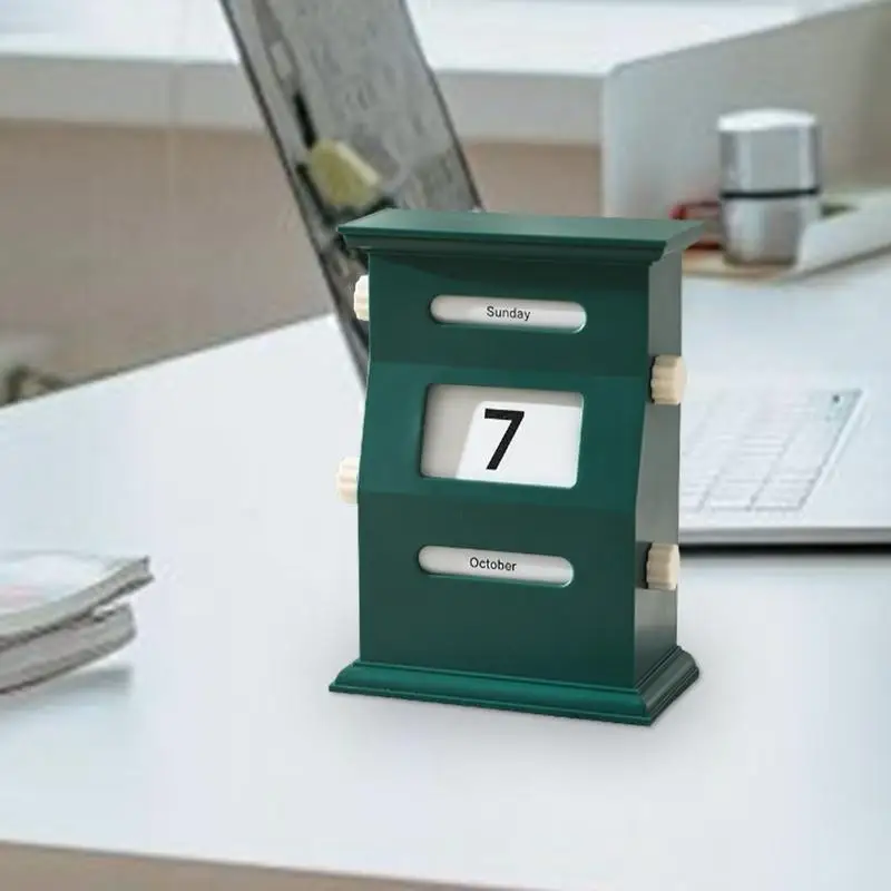 كتل تقويم مكتبية ريترو تقويم سطح المكتب ديكورات مكتبية كتل تقويم لطيف أجندة مكتبية /رزنامة مكتبية ديكور سطح المكتب لمكاتب المكتب