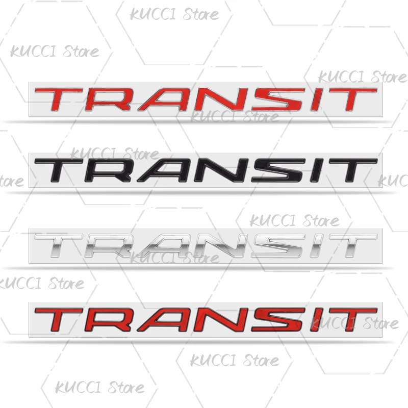 3D Car Sticker For Transit Logo Lettering V348 Custom Tourneo Tuning Van Metal Emblem Badge Decals Decorative Accessories