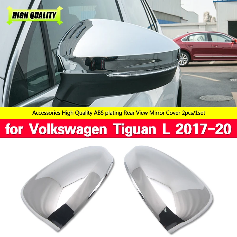 

For Volkswagen VW Tiguan L TiguanL MK2 2017 2018 2019 2020 ABS Decoration Car Rear View Rearview Side Glass Mirror Trim Frame