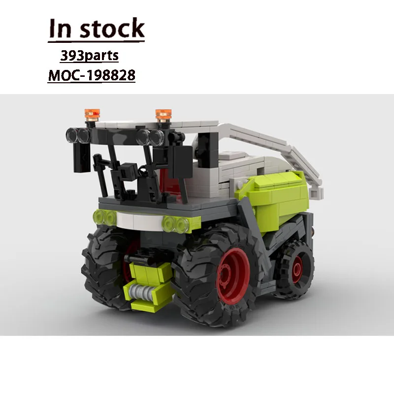 

MOC-198828 Classic Agricultural Transport Harvester Building Block Model, 393 Parts, Creative Birthday Toy for Boys and Children
