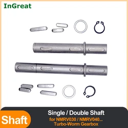 1PC Worm Gearbox Output Shaft NMRV030/NMRV040 Worm Reducer Single/Double Shaft