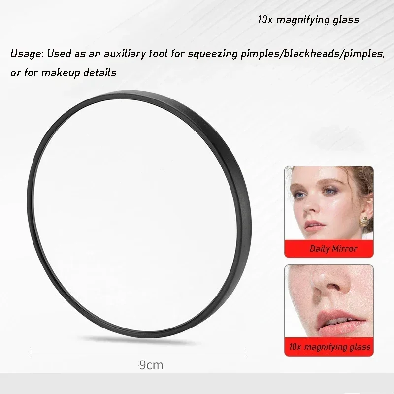 5/10/15X Hoge Vergroting Mee-eter Vergrootglas Make-Up Spiegel Vrouwelijke Nieuwe Zuignap Type Vergrootglas Draagbare Spiegel