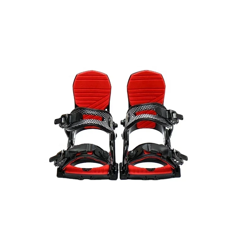 Ski Snowboard Bindings Outdoors All-Mountain Small Ratcheting Nylon Easy Stable Ski Snowboard Bindings for Kids Junior Winter