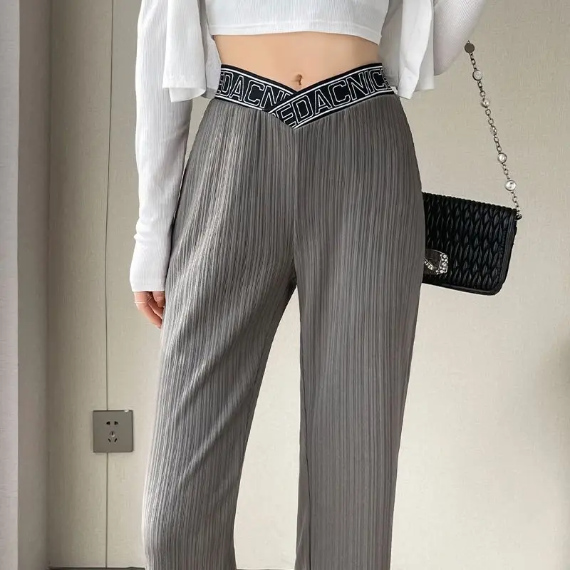 Women Casual Pants Breathable Soft Solid Loose Daily All-match Mopping Trousers Females StreetWear Trendy Ulzzang