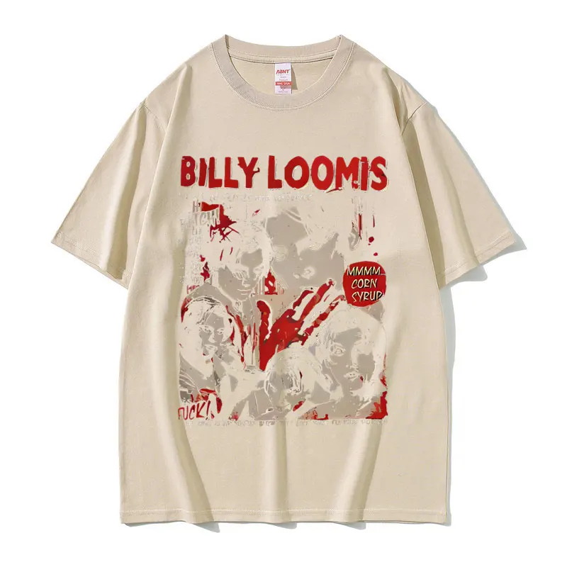 90s خمر فيلم الرعب الصراخ تي شيرت بيلي لوميس نحن جميعنا نذهب قليلا جنون بيلي تي شيرت موضة تي شيرت ريترو #3