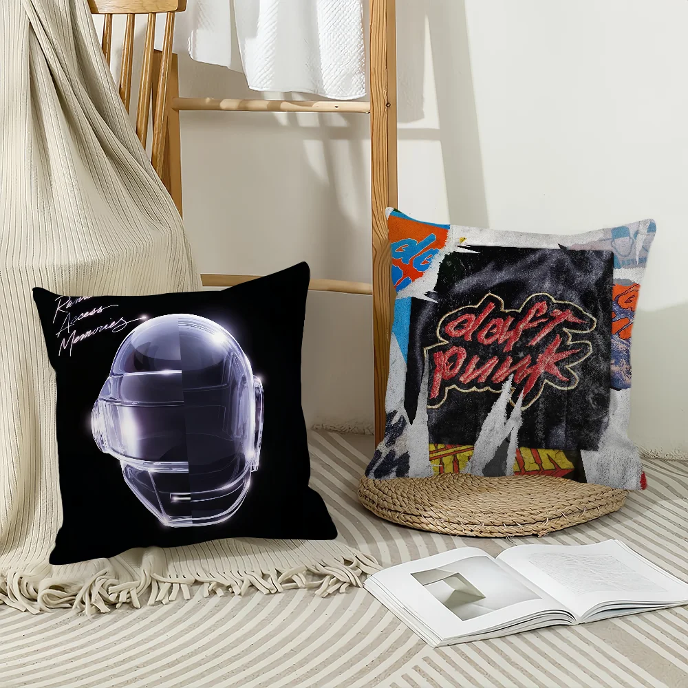 Band D-Daft P-Punk Pillow Case Home Decoration Cushion Cover Suitable For Office Sofa Bedroom Car