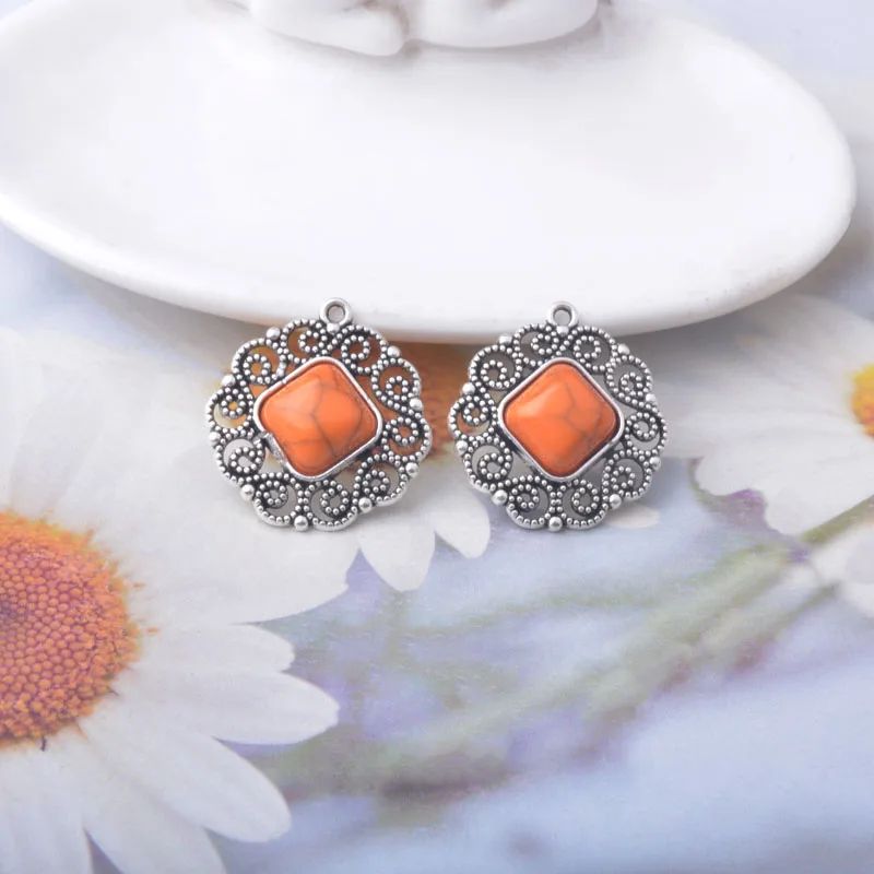 10 Stück/Set Acryl-Anhänger Schmuckzubehör Boho Anhänger DIY Damenohrringe – Detail 9