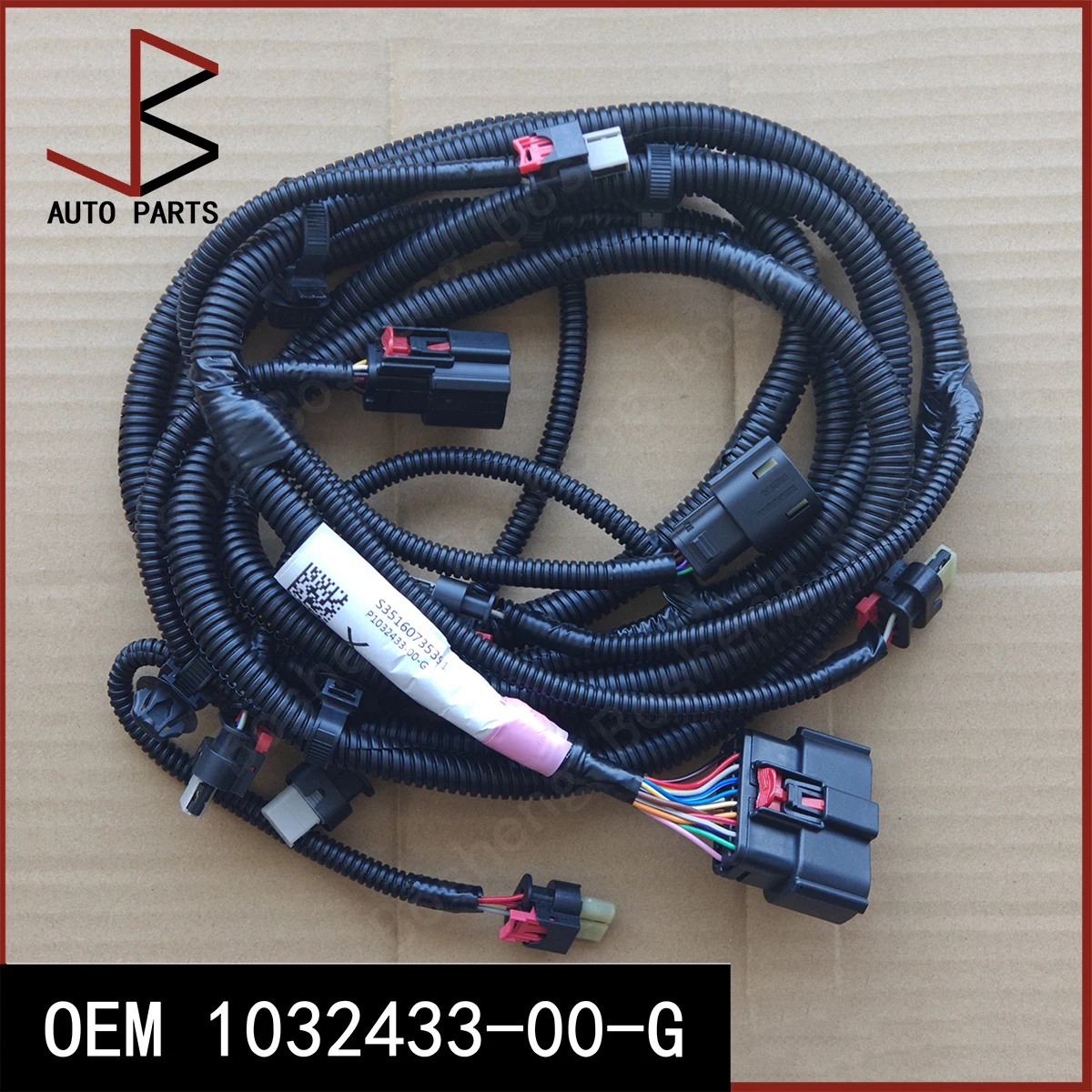 New For Tesla Model X 2015-2021 Front Bumper and Front End Harnesses OEM 1032433-00-G 103243300G 1032433 00 G