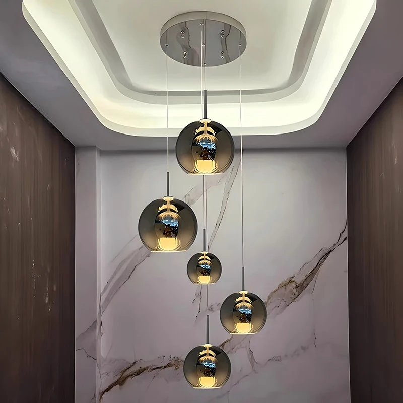 

Nordic home decoration, stair chandelier, living room bedroom and dining room Pendant lights, ceiling light, indoor lighting