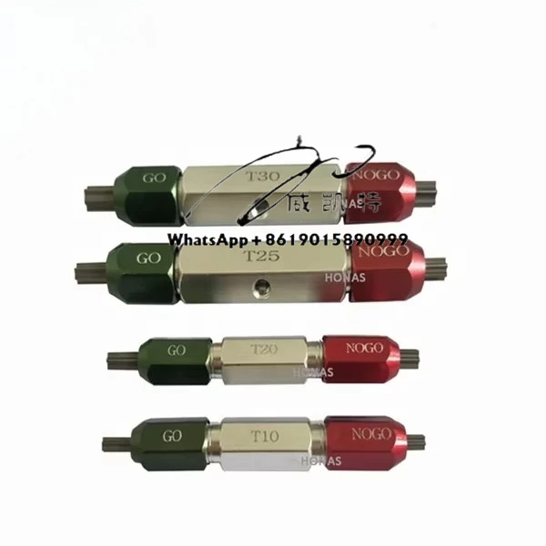 عالية الجودة T7-T40 الصلب التعامل مع الذهاب ولا الذهاب موضوع مقاييس ISO10664 توركس حلقة التوصيل مع قياس المسمار للاستخدام المهني