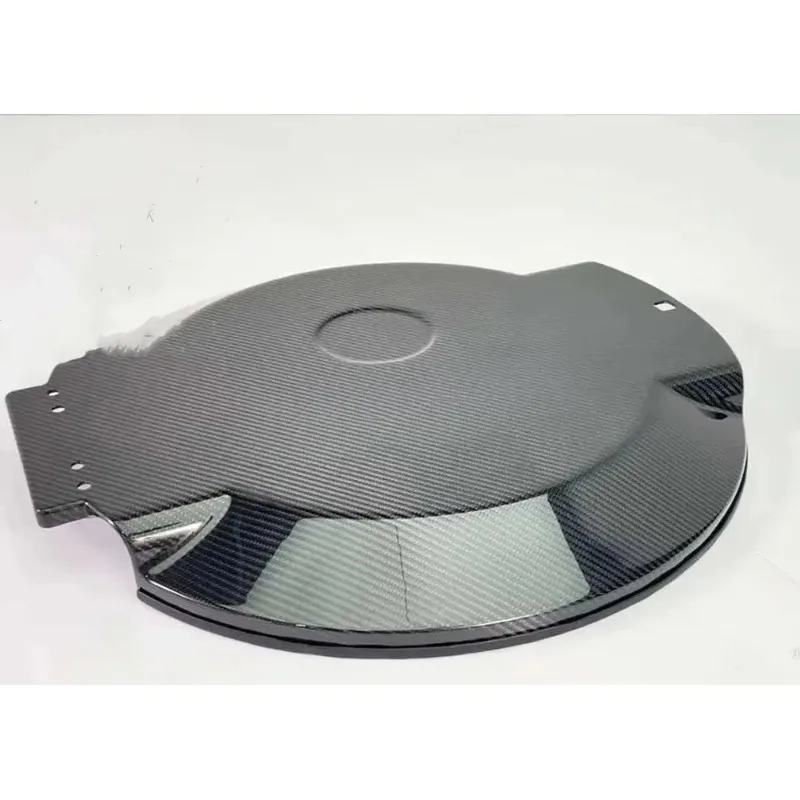 G Class W464 W463A 4x4 Full Set Dry Carbon Fiber White Spare Tire Carrier with Screw Installation 2019- 20' Tire Cover view 5