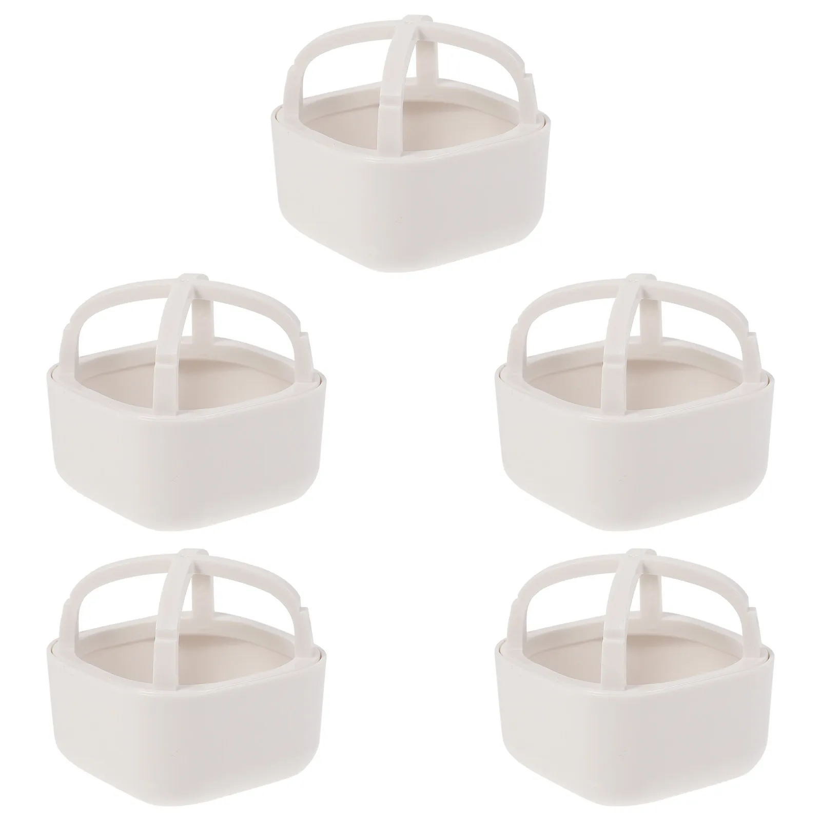 5Pcs Eco Friendly ABS Makeup Sponge Holder Beauty Tool Dryer Puff Display Stand Reusable Powder Puff Container Desk Organizer