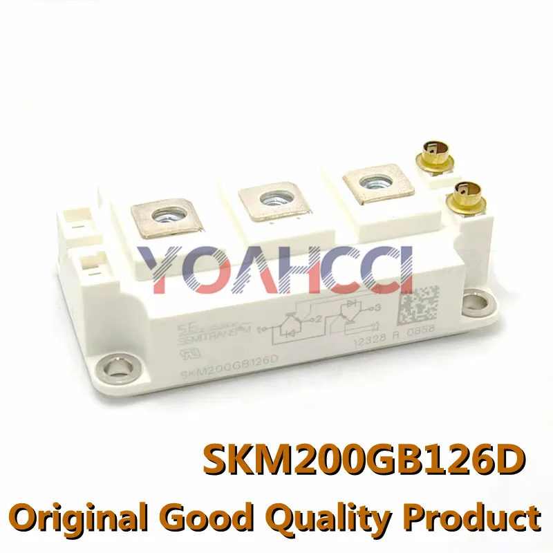 SKM200GB126D (1piece) Free Shippiing IGBT Module Transistor, N Channel, 260A, 2.15V, 220W, 1.2kV, SEMITRANS 3, Original In Stock