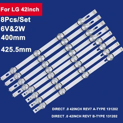 4 paia per LIG 42 pollici retroilluminazione A LED TV 42 lb5610 42 lb5800 muslimah 42LB DRT 3.0 42 A/B 6916L-1709A 1710A 6916L-1957A 1956A