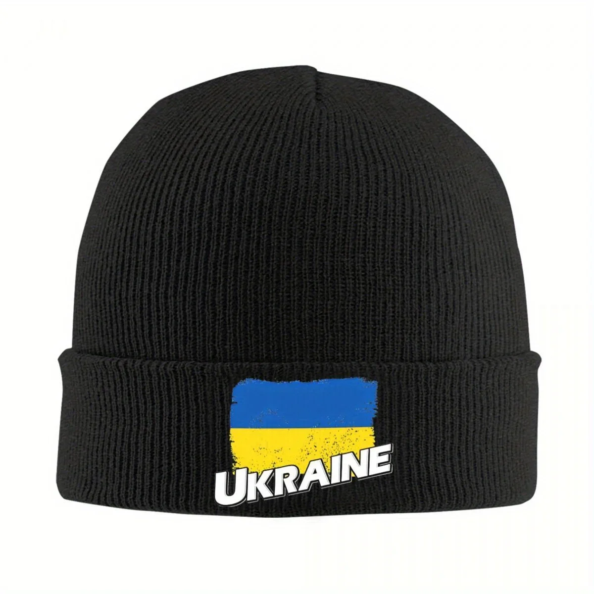 2026 New New Ukraine Flag Beanie Hats Knit Hat Gym Elastic Unisex Adult Caps Spring Custom Casual Bonnet Hats Gift