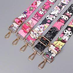 Kawaii Angle Kitty Friends Cartoon Borsa a tracolla larga regolabile Cinghie con ciondoli rimovibili per borsa a tracolla Accessori per borse alla moda